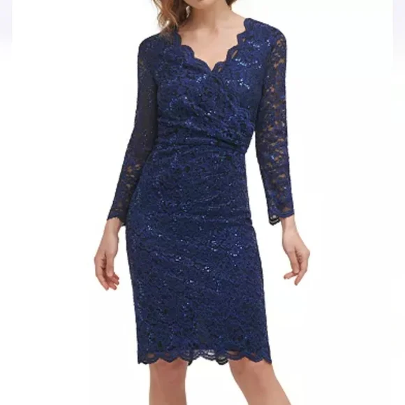 chinese dress ladies Jessica Howard Women's 3/4 Sleeve Side Tucked Sheath Dress, Teal, 6 at  Amazon Women's Clothing store main image 0